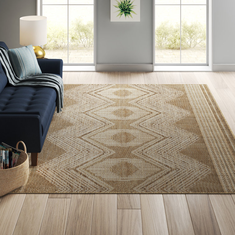 Mistana™ Kendall Indoor / Outdoor Area Rug in Tan & Reviews Wayfair